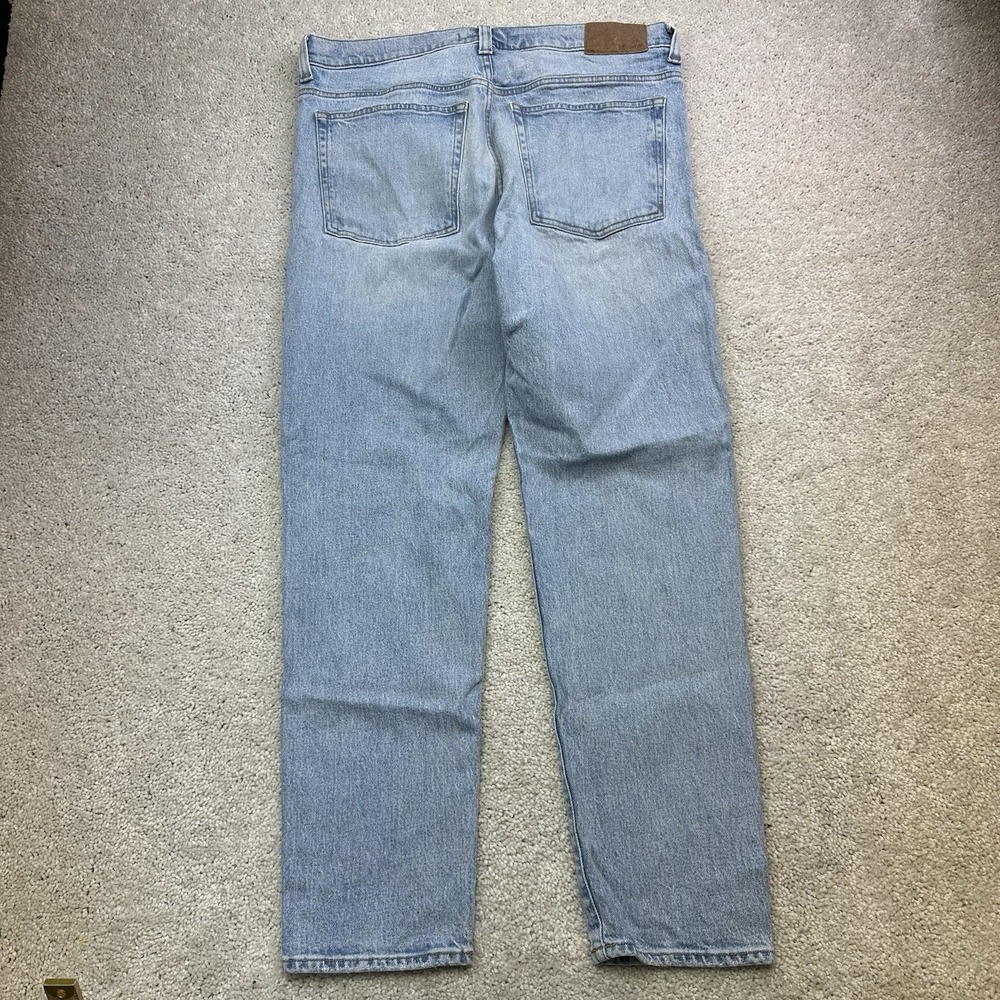 Madewell Jeans Mens 36x31 Blue Relaxed Taper Light Wash Stretch Denim Pants